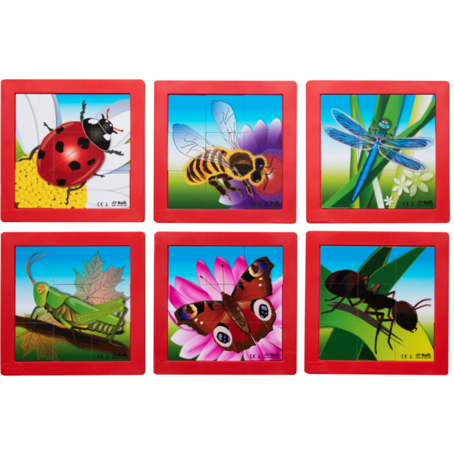 Rolf Puzzels - Puzzelserie insecten, kunststof