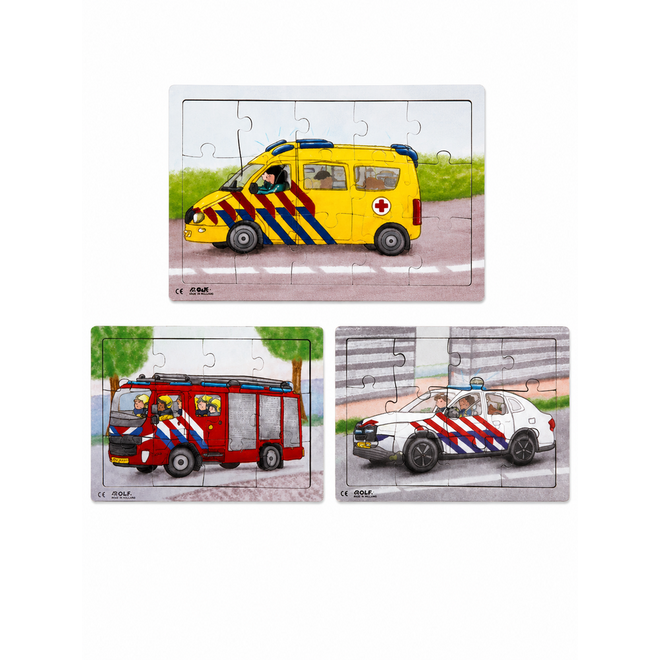 Rolf Puzzels – Puzzelserie Hulpdiensten inkijk (3 stuks)