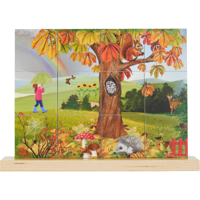 Rolf Puzzels - Puzzel verticaal herfst, 12 stukjes