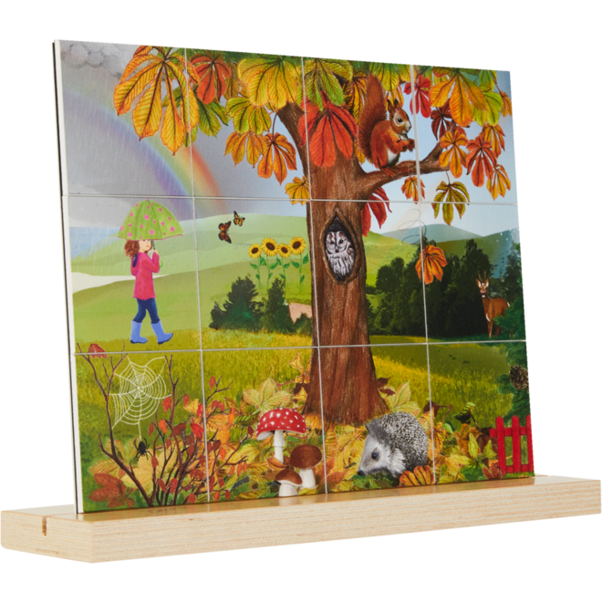 Rolf Puzzels - Puzzel verticaal herfst, 12 stukjes