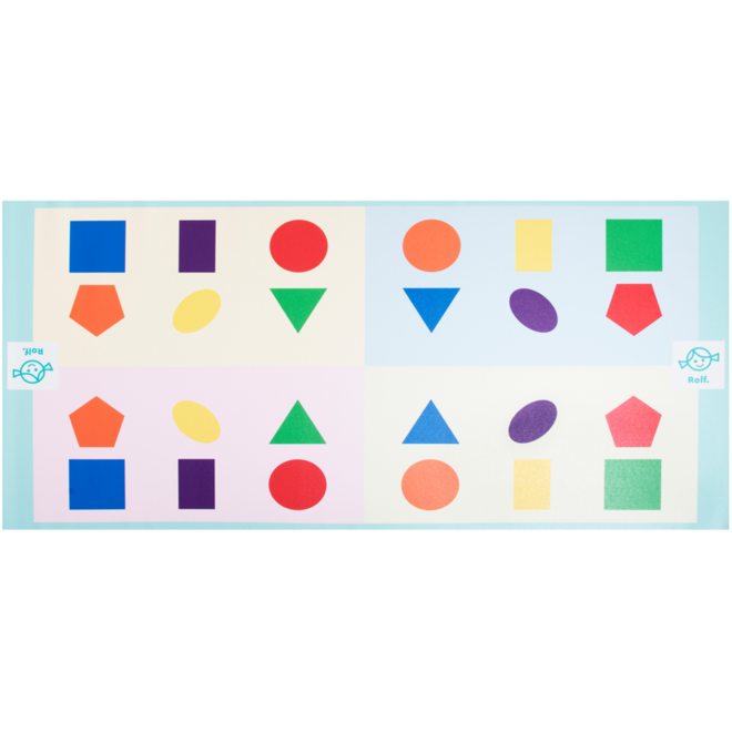 Rolf More - Mat Routes lopen, 100 x 200cm, vinyl