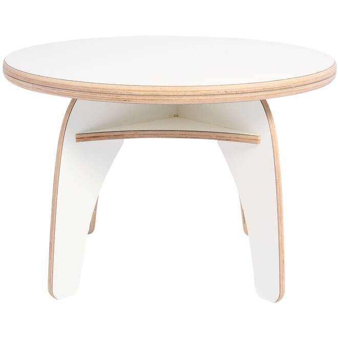 Rolf More - Ronde tafel, wit, hoogte C3 (59 cm)