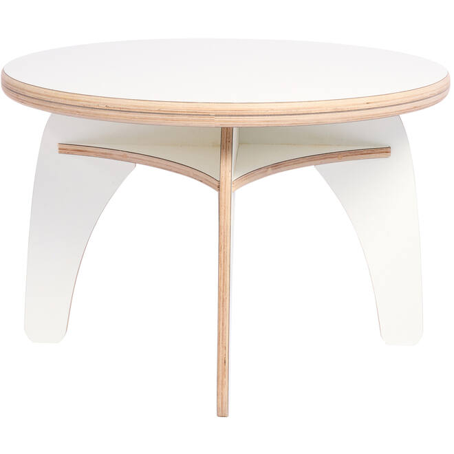 Rolf More - Ronde tafel, wit, hoogte C3 (59 cm)