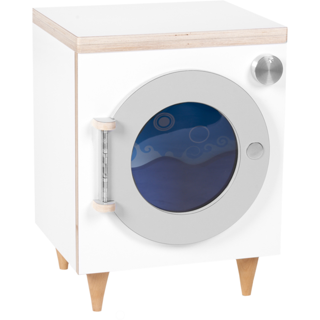 Rolf More - Wasmachine wit met blank gelakte accenten