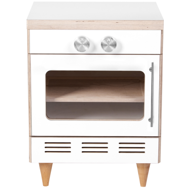 Rolf More - Oven wit met blank gelakte accenten