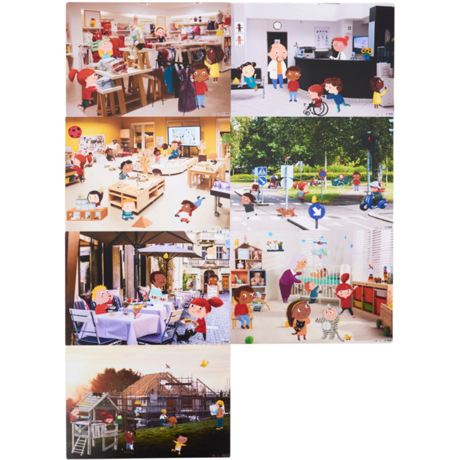 Piramide - Fotoposters, set van 7