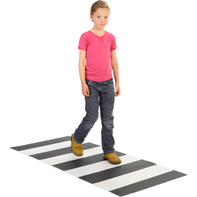 Speelmat zebra 65 x 150 cm met antislip