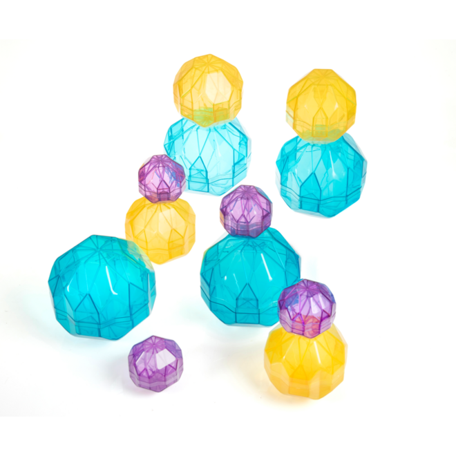 Stralende bouwstenen kleur, 12 stuks