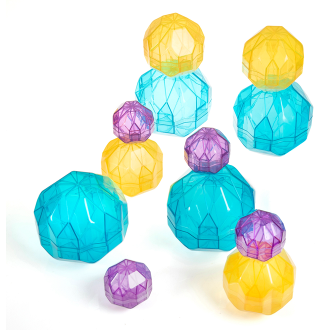 Stralende bouwstenen kleur, 12 stuks