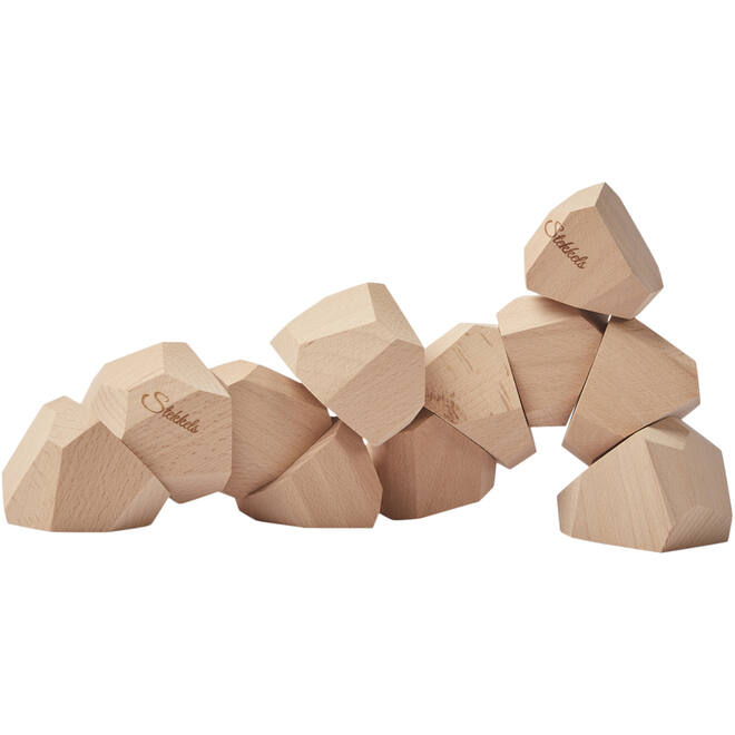 Stekkels Rocs, set van 12 stuks (6 klein & 6 groot)