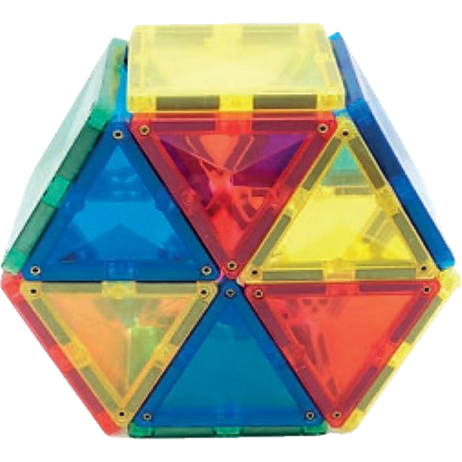 Magnetiles driekanten en vierkanten, 100 delig
