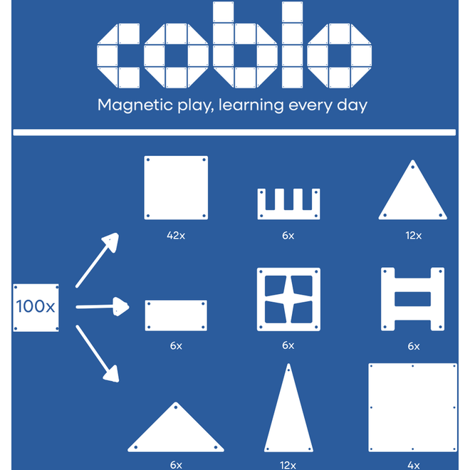Coblo Pastel - 100 stuks