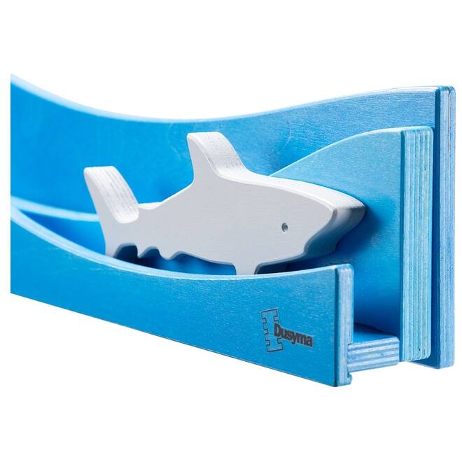 Speellijst water voor aan de muur voor speeldieren, blauw