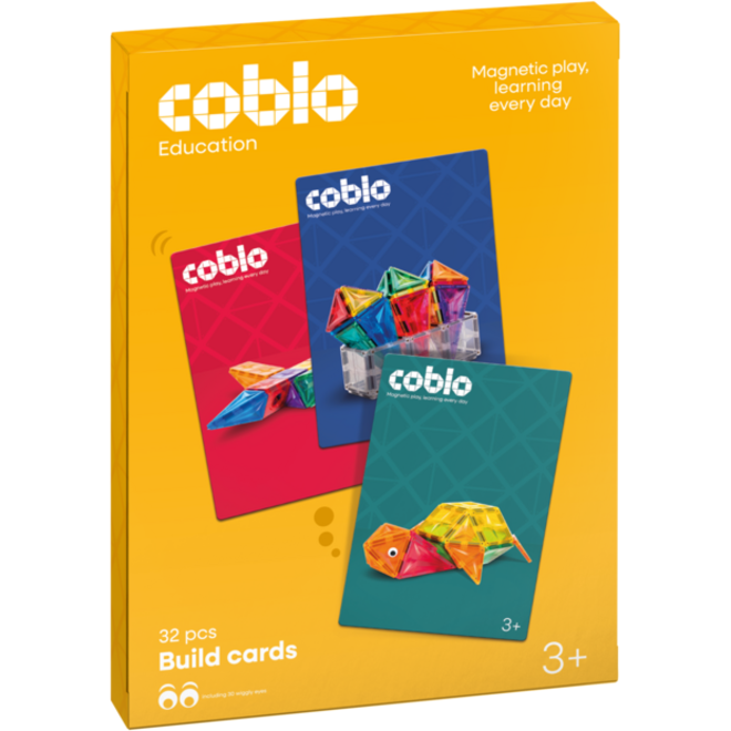 Coblo Bouwkaarten, set van 32 stuks