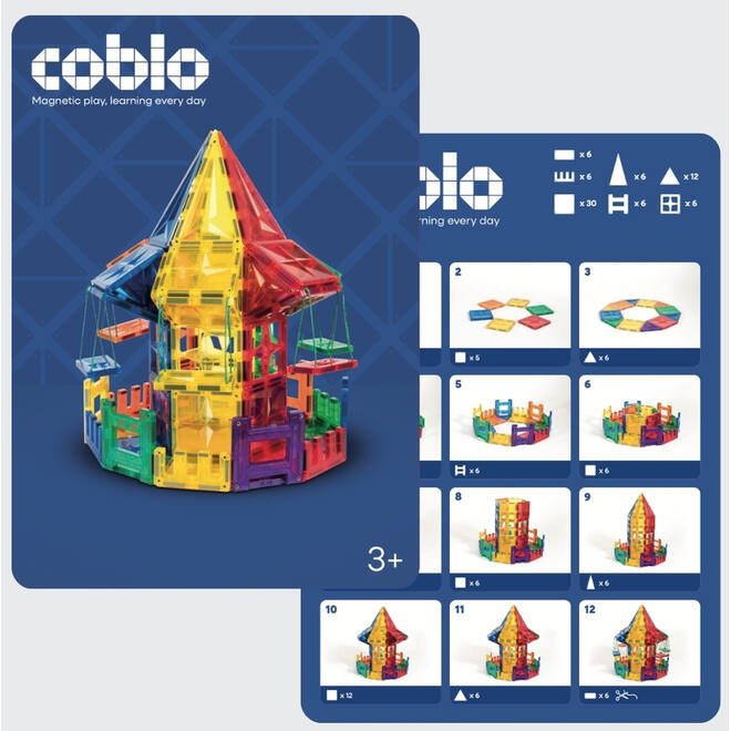 Coblo Bouwkaarten, set van 32 stuks