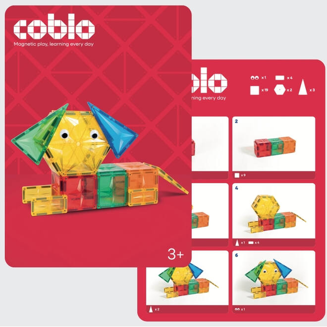 Coblo Bouwkaarten, set van 32 stuks