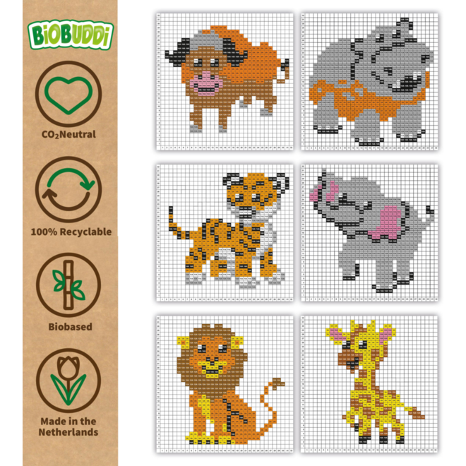 BiOBUDDi Education Pixel Dieren