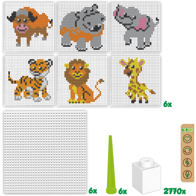 BiOBUDDi Education Pixel Dieren