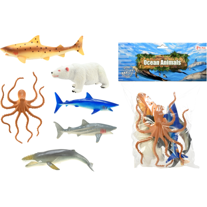 Zeedierenset, 7 stuks