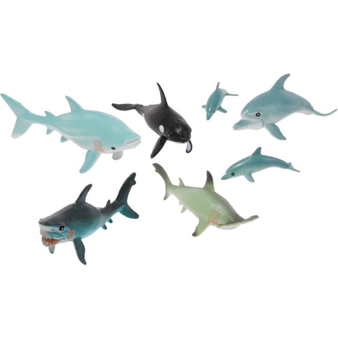 Zeedierenset, 7 stuks