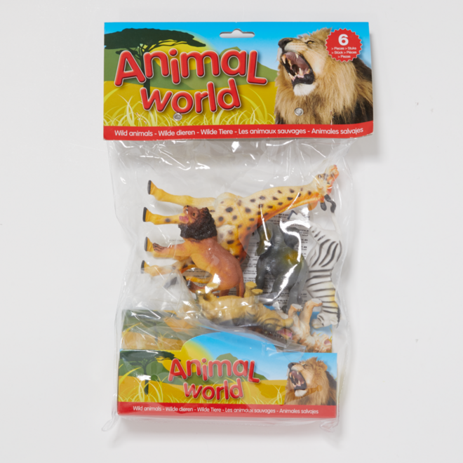 Dierentuindierenset, 6 stuks