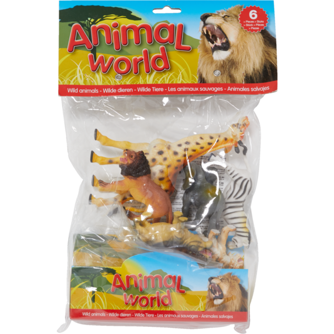 Dierentuindierenset, 6 stuks