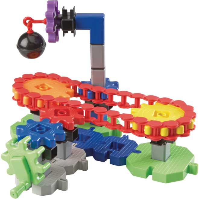 Tandwielenset machine in beweging