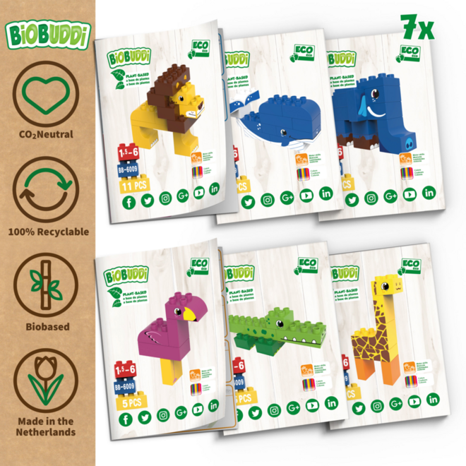 BiOBUDDi Education Big wilde dieren