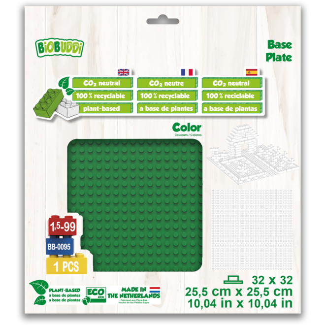 BiOBUDDi Education basisplatenset, 4 st, 25,5 x 25,5 cm