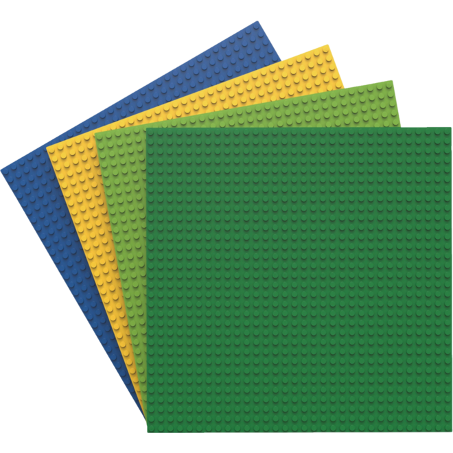 BiOBUDDi Education basisplatenset 4 kleuren 25,5 x 25,5 cm