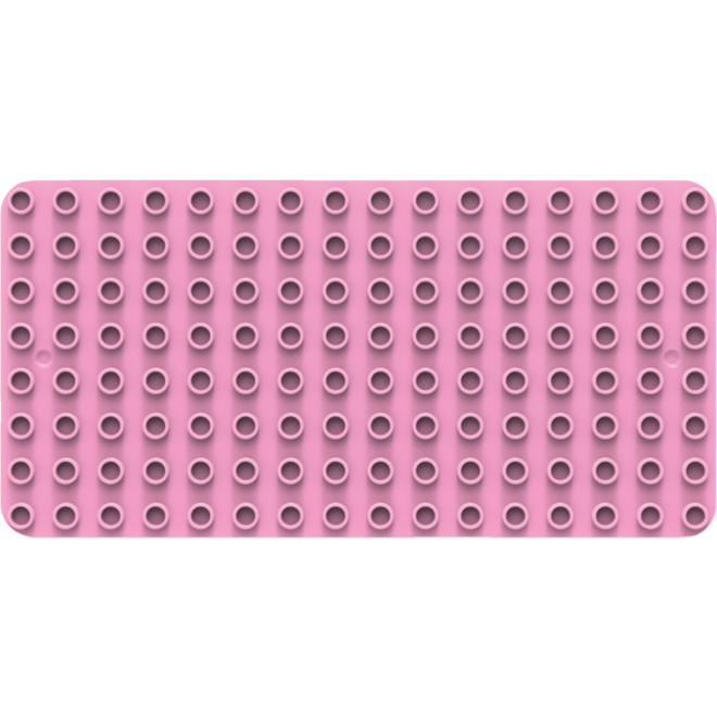BiOBUDDi Education bouwplaat Flamingo Pink, 25,7 x 12,9 cm