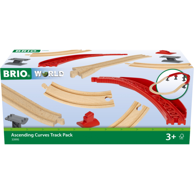 Brio Spoorpakket stijgende bochten