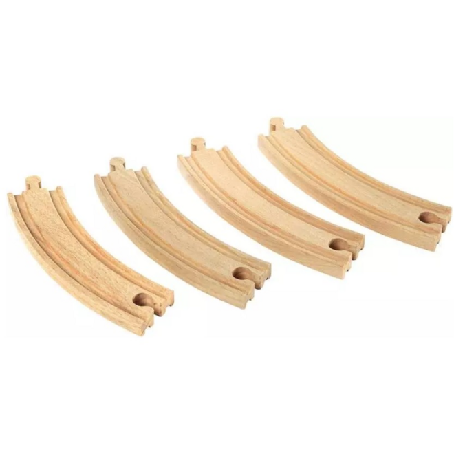 Brio World lange rails bochten (4 stuks)