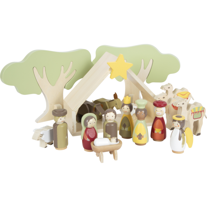 Small Foot - Houten Kerstkribbe Speelset