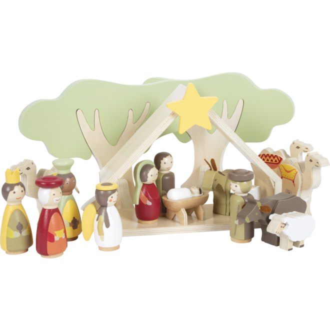 Small Foot - Houten Kerstkribbe Speelset