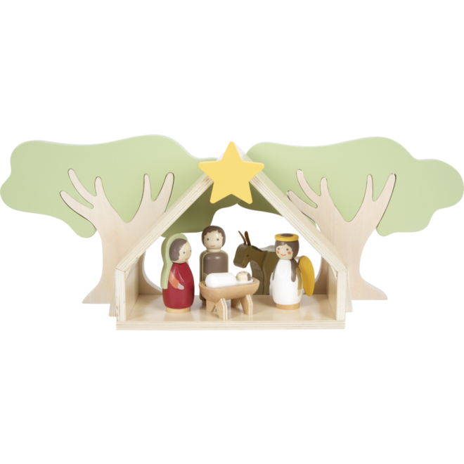 Small Foot - Houten Kerstkribbe Speelset