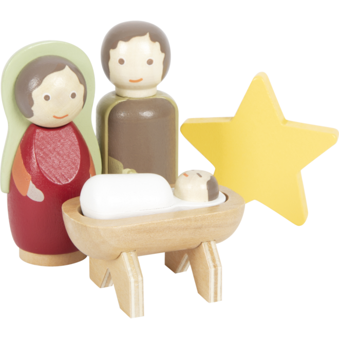 Small Foot - Houten Kerstkribbe Speelset