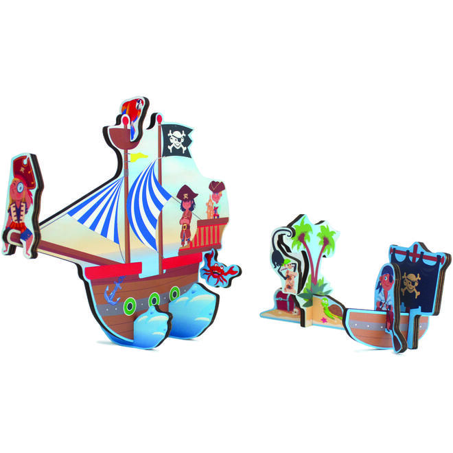 Avontuurpuzzel Piraten 3D