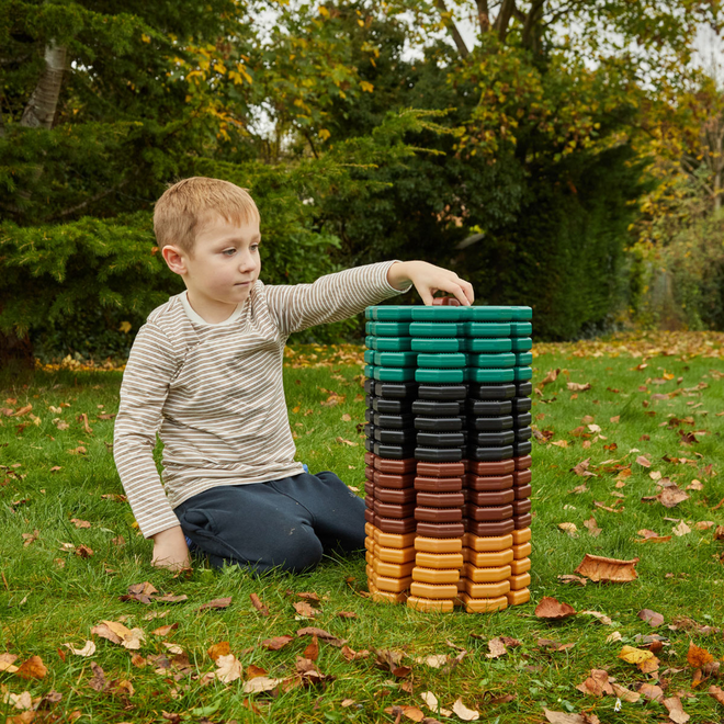 Polydron Reuze Octoplay Natuurkleuren, 84 Stuks