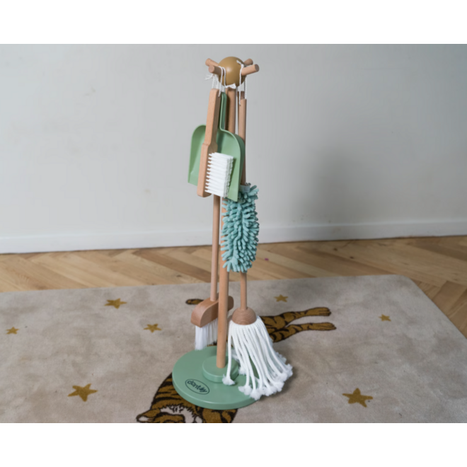 Schoonmaakset | 6 delig, hout
