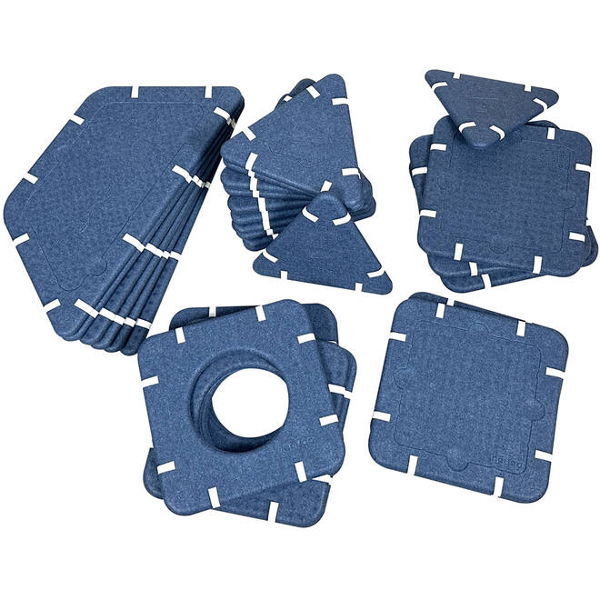 Bouwset educatie inöuqa, Blue Berry, set van 30 stuks