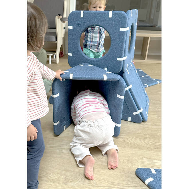 Bouwset educatie inöuqa, Blue Berry, set van 30 stuks