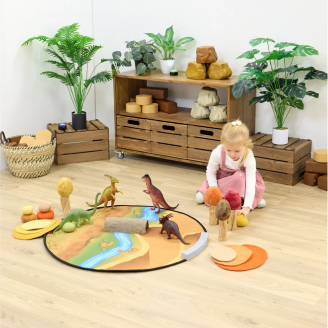 Interactieve kleine wereld safarilandschap