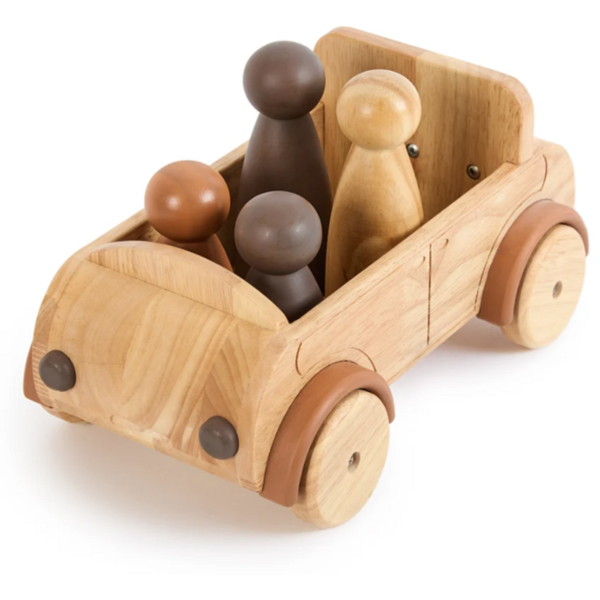 Auto groot, van hout