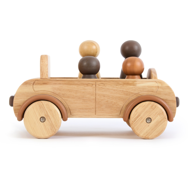 Auto groot, van hout