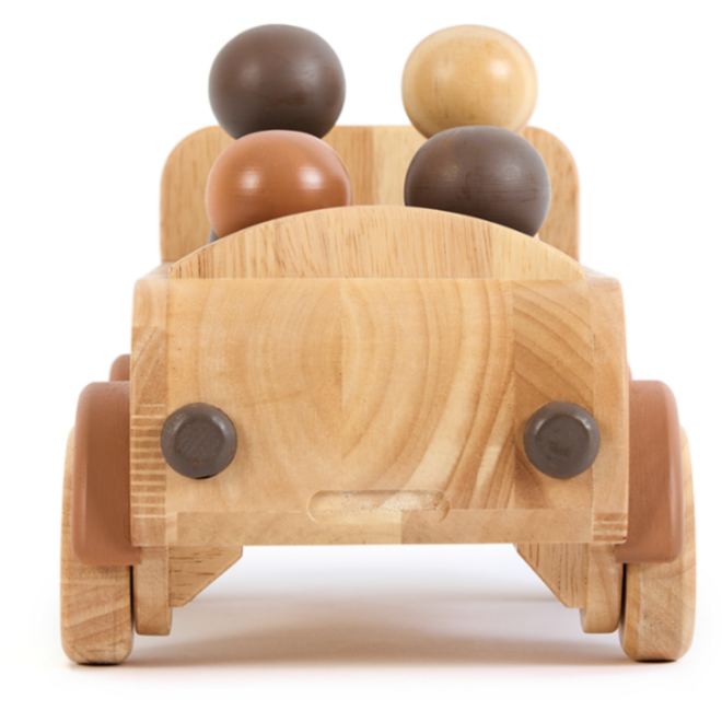Auto groot, van hout