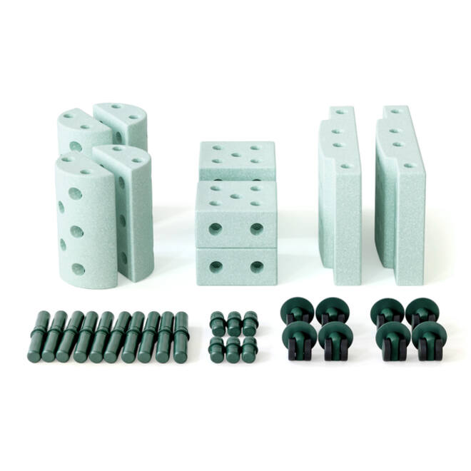 MODU Educatieset klein, Ocean Mint / Forest Green