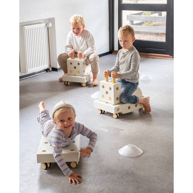 MODU Educatieset groot, Sand Grey / Honey Yellow