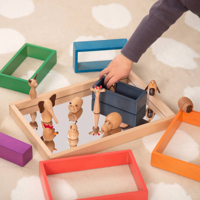Houten diervriendjes