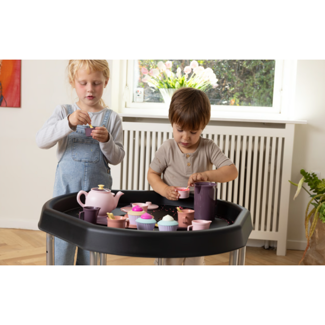 Tuff tray | zeshoek | Blauw, 73 cm met frame